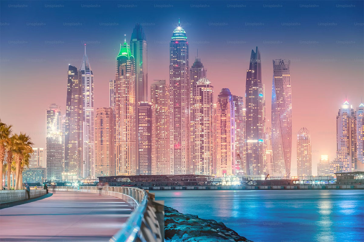 Dubai Marina modern şehir görüntüsü – Dubai turistik vize bilgilendirme